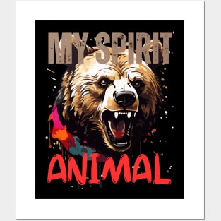 Bear Spirit Animal Posters and Art